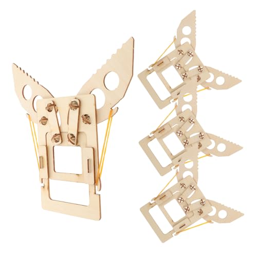 MILISTEN 4 Stück Teiliges Stem Bausatz für Jahre DIY Holzspielzeug Holzpuzzle mit Mechanischen Greifarmen Fördert Kreativität Technikverständnis und Handwerkliche Fähigkeiten für Schule und von Milisten