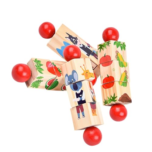 MILISTEN 4 Stück Tier Puzzle Bausteine Puzzles Tierspielzeug Vorschul Puzzle Spielzeugblock Tier Vorschulspielzeug Vorschul Lernspielzeug Lernspielzeug Kinderpuzzle von Milisten