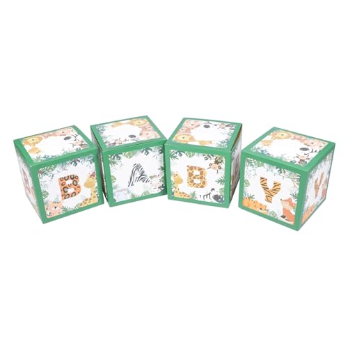 MILISTEN 4 Stück Tiermuster Ballonboxen für Babygeburtstagsfeiern Dekorative Luftballons für Shower und Kinderpartys Kreative Foto Requisiten und Festliche Deko Elemente von Milisten