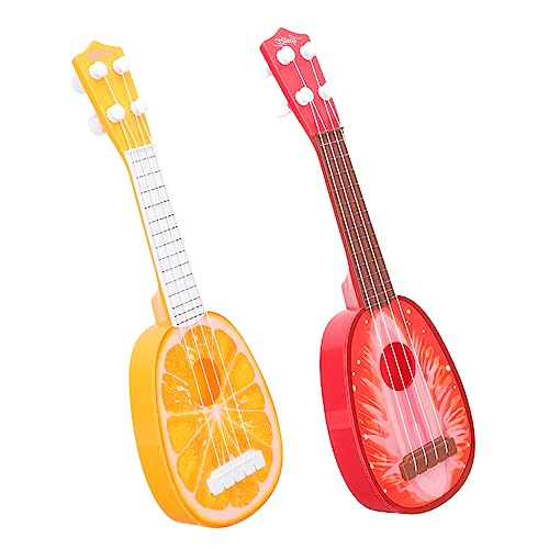 MILISTEN 4 Stück Ukulele Kinderspielzeug Musikspielzeug für Kleinkinder Musikinstrumente Gitarren Spielzeug für frühes musikalisches Lernen Gitarre für Kinder Sortiert Saiteninstrument Baby von Milisten