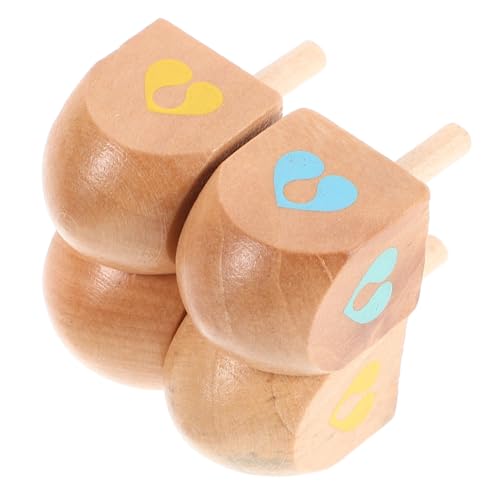 MILISTEN 4-teiliges Holz-Dreidel-kreisel-Spielzeug Für Kinder, Natürliches Holz-gyro-Spielzeug, Pädagogisches Sensorisches Aktivitätsspielzeug Für Chanukka-familientreffen, Schule, MILISTEN 4-teiliges Holz-Dreidel-kreisel-Spielzeug Für Kinder, Natürliches Holz-gyro-Spielzeug, Pädagogisches Sensorisches Aktivitätsspielzeug Für Chanukka-familientreffen, Schule, von Milisten