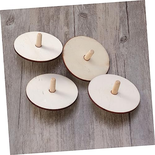 MILISTEN 40 Stck Teiliges DIY Holzkreisel für Unvollendete Bemalbare Gyroskope Kreatives Bastelspielzeug Motorik Hand Auge Koordination und Künstlerischem Lernen Farblich Gemischt von Milisten
