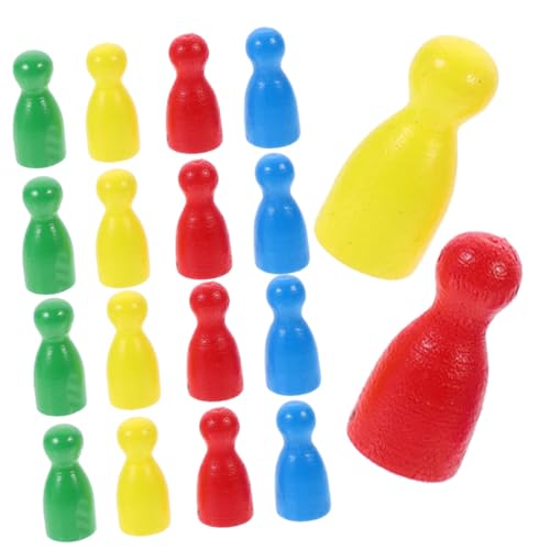MILISTEN 40 Stück Holz Schachfiguren und Spielkomponenten für Brettspiele Stabil und Wiederverwendbar für Familien und Freunde von Milisten