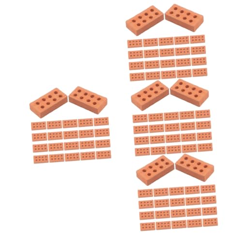 MILISTEN 400 Stck Teiliges Mini Ziegelsteine aus Clay Stapelbare Simulation Bausteine für DIY Puppenhaus Miniatur Hausmodell Bausatz Kreatives für Handwerk und Bastelprojekte von Milisten