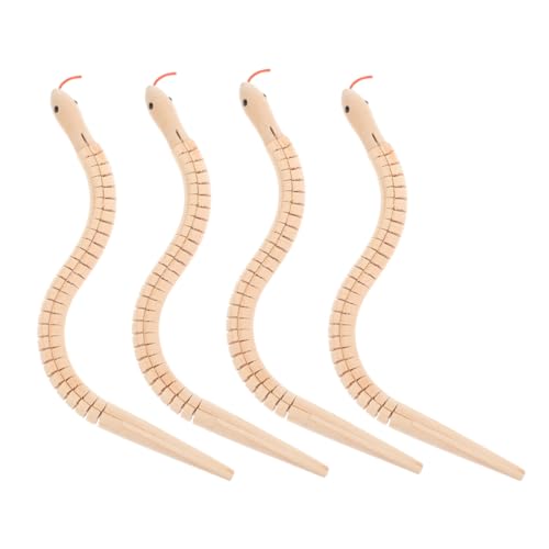 MILISTEN 4Stücke Flexibles Holzspielzeug Teiliges Spielzeugset mit Gelenkschlange DIY Bemalbare Schlange aus Naturholz Kreatives Bastelspielzeug für Kleine Künstler Langlebig und Robust MILISTEN 4Stücke Flexibles Holzspielzeug Teiliges Spielzeugset mit Gelenkschlange DIY Bemalbare Schlange aus Naturholz Kreatives Bastelspielzeug für Kleine Künstler Langlebig und Robust von Milisten