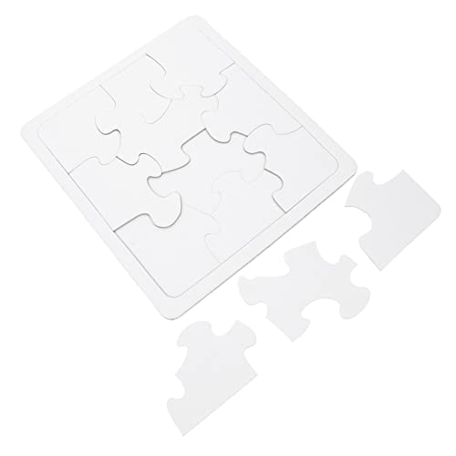 MILISTEN 4Stücke Leere Puzzleteile DIY Graffiti Puzzle für Kreative Beschreibbar und Bemalbar Bastelmaterial Fantasie und Geschicklichkeit von Milisten