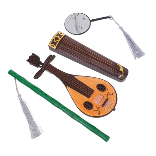 MILISTEN 4Stücke Puppen Zubehör Teile für Puppenhaus Guzheng Alte Flöte Fächer Kreative Fotografie und Dekoration Zufällige Farben MILISTEN 4Stücke Puppen Zubehör Teile für Puppenhaus Guzheng Alte Flöte Fächer Kreative Fotografie und Dekoration Zufällige Farben von Milisten