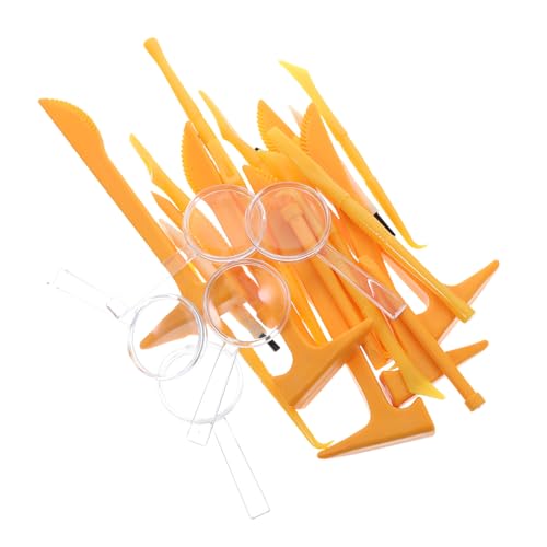 MILISTEN 5 Sätze Graben Werkzeuge DIY Archäologisches Grabspielzeug Steinhammer Für Riesiges Dinosaurier-eiergrab-Set Kleinkindspielzeug -gartengeräte PVC Orange von Milisten