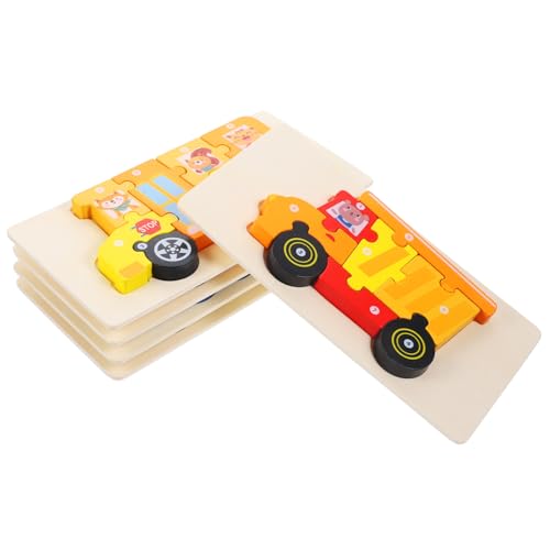 MILISTEN 5 Sätze Holz Puzzle für Bildungsförderndes mit LKW Bus Zug und Polizeiauto Hand Augen Koordination und Kreative Entwicklung für Kleinkinder MILISTEN 5 Sätze Holz Puzzle für Bildungsförderndes mit LKW Bus Zug und Polizeiauto Hand Augen Koordination und Kreative Entwicklung für Kleinkinder von Milisten