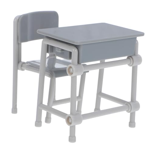 MILISTEN 5 Sätze Teiliges Set Miniatur Schulmöbel für Puppenhäuser Realistische Tisch und Stuhlmodelle für Klassenzimmer Dekorationen und Kreative Spielmöglichkeiten aus Langlebigem von Milisten