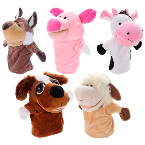 MILISTEN 5 Stück Handpuppen Teiliges Tierhandpuppen für Kreative Rollenspiele und Geschichtenerzählen Geeignet für Fördert Fantasie und Kommunikation von Milisten
