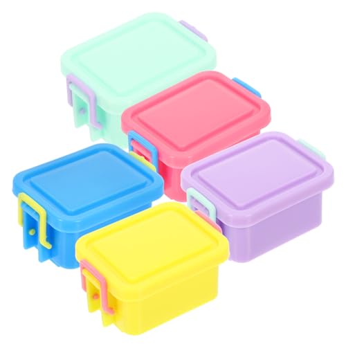 Milisten 5 Stück Mini Aufbewahrungsbox für Puppenhaus Teiliges Leuchtenden Farben für Schmuck und Kleine Gegenstände Perfektes Zubehör für Kreative DIY Projekte Milisten 5 Stück Mini Aufbewahrungsbox für Puppenhaus Teiliges Leuchtenden Farben für Schmuck und Kleine Gegenstände Perfektes Zubehör für Kreative DIY Projekte von Milisten