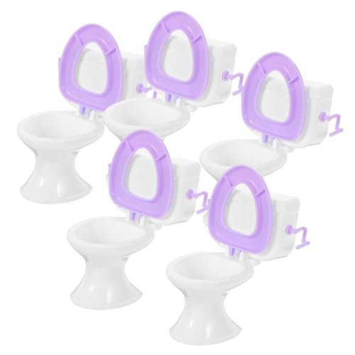 MILISTEN 5 Stück Puppen-toilettenspielzeug Miniaturmöbel Mini-toilettenspielzeug Puppenhausmöbel Zubehör Für Puppenhäuser Puppenhaus-toilettensitz Puppenhaus Toilette Mini-töpfchen Plastik MILISTEN 5 Stück Puppen-toilettenspielzeug Miniaturmöbel Mini-toilettenspielzeug Puppenhausmöbel Zubehör Für Puppenhäuser Puppenhaus-toilettensitz Puppenhaus Toilette Mini-töpfchen Plastik von Milisten