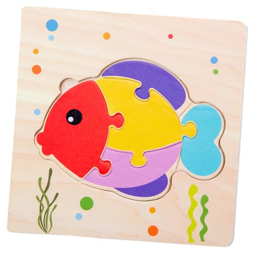 MILISTEN 5 Stück Teiliges Holz Cartoon Tiere Puzzle für Puzzlespielzeug mit Biene Frosch Fisch und Elefant für Lernspiele und Kreative Entwicklung MILISTEN 5 Stück Teiliges Holz Cartoon Tiere Puzzle für Puzzlespielzeug mit Biene Frosch Fisch und Elefant für Lernspiele und Kreative Entwicklung von Milisten