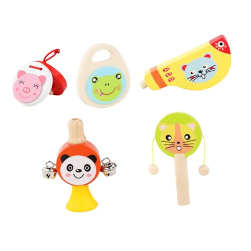 MILISTEN 5 Stück Teiliges Holz Musikinstrumente Set für Lernspielzeug mit Lustigen Percussion Instrumenten Musikalischen Entwicklung und Interaktion MILISTEN 5 Stück Teiliges Holz Musikinstrumente Set für Lernspielzeug mit Lustigen Percussion Instrumenten Musikalischen Entwicklung und Interaktion von Milisten