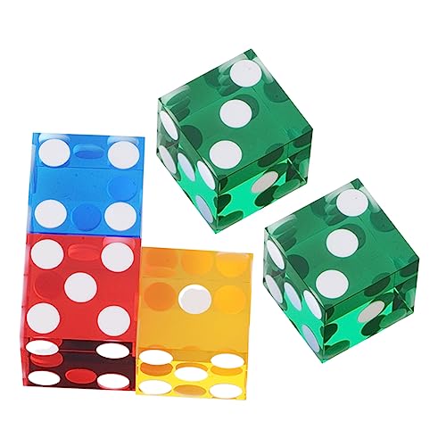 MILISTEN 5 Stück Transparente Acryl Würfel Präzise Punktwürfel für Brettspiele Party und Kinderunterhaltung Sicheres und Tragbares mit Detailliertem Design Zufällige Farbe MILISTEN 5 Stück Transparente Acryl Würfel Präzise Punktwürfel für Brettspiele Party und Kinderunterhaltung Sicheres und Tragbares mit Detailliertem Design Zufällige Farbe von Milisten