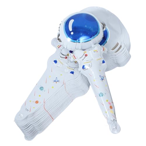 MILISTEN 50 Stück Astronauten Handballon Aluminiumfolie Deko für Partys Partyaccessoires für Geburtstagsfeiern und Festlichkeiten für Innen und Außendekoration MILISTEN 50 Stück Astronauten Handballon Aluminiumfolie Deko für Partys Partyaccessoires für Geburtstagsfeiern und Festlichkeiten für Innen und Außendekoration von Milisten
