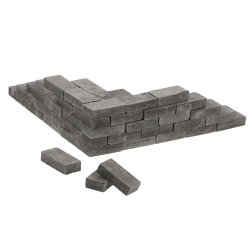 MILISTEN 50 Stück Miniatur Ziegelsteine Simulierte Kleine Bausteine für DIY Miniaturgärten Puppenhäuser und Kreative Projekte Lifelike Design für Bastler von Milisten
