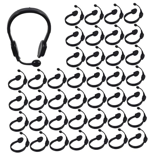 MILISTEN 50 Stück Puppenhaus Headset Zubehör Puppen Mini Headset Puppenhaus Miniatur Mikrofon Mini Simulationsspielzeug Mikrofon Headset Requisite Headset Kostüm Requisite Mini von Milisten