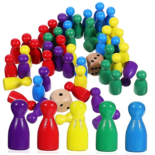 MILISTEN 50 Stück Stück Schachfiguren aus Holz farbig Brettspielfiguren drinnen klein Brettspiel Schachfiguren Zubehör für Brettspiele Schachholz chinesisches Schach MILISTEN 50 Stück Stück Schachfiguren aus Holz farbig Brettspielfiguren drinnen klein Brettspiel Schachfiguren Zubehör für Brettspiele Schachholz chinesisches Schach von Milisten
