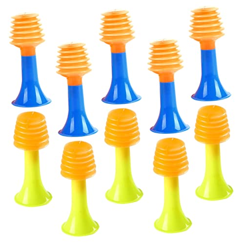 MILISTEN 50 Stück Teiliges Buntes Horn Pädagogisches Musikinstrument Abnehmbares Kleines Trompeten Design Fördert Handkoordination und Musikalisches Lernen für Jungen und Mädchen von Milisten