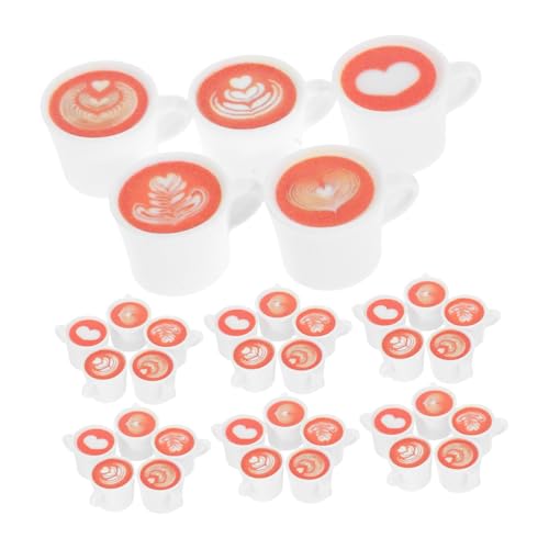 MILISTEN 50 Stück Teiliges Mini Resin Kaffeetassen Realistische Miniatur Kaffeetassen Winzige Küchenaccessoires Platzsparend Leicht Handhabbar für Puppenhäuser und Kreative MILISTEN 50 Stück Teiliges Mini Resin Kaffeetassen Realistische Miniatur Kaffeetassen Winzige Küchenaccessoires Platzsparend Leicht Handhabbar für Puppenhäuser und Kreative von Milisten