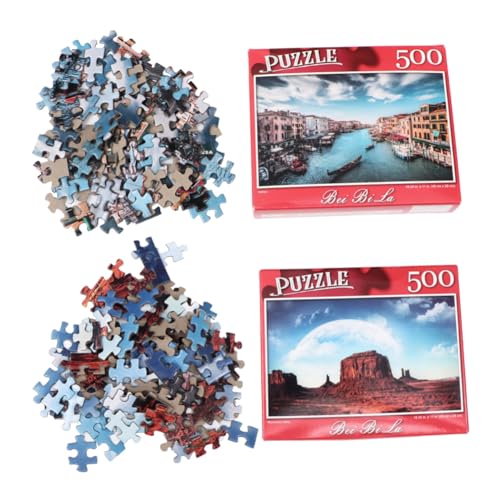 MILISTEN 500Stücke Teile Puzzle für mit Monument und Kreatives und Herausforderndes zur Verbesserung von Geduld und Konzentration für Jugendliche von Milisten