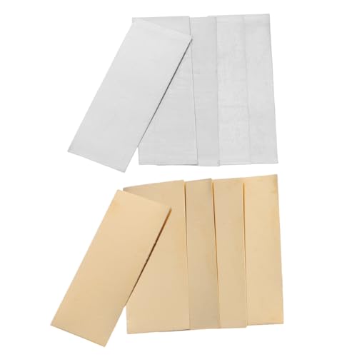 MILISTEN 5Paare Kupfer Anoden für DIY Fruchtbatterien und Kupferplatten Elektrodenmaterialien für Experimente Zinkblech und Kupferblatt für Bastler von Milisten