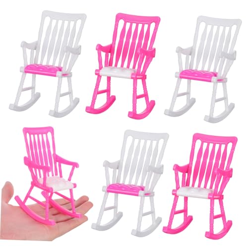 MILISTEN 5Stücke Teiliges Mini Schaukelstuhl Spielzeugset für Puppen Lustige Rollenspielmöbel für Mini Häuser Geschenkidee für Kreative Dekoration für Puppenhäuser Farben MILISTEN 5Stücke Teiliges Mini Schaukelstuhl Spielzeugset für Puppen Lustige Rollenspielmöbel für Mini Häuser Geschenkidee für Kreative Dekoration für Puppenhäuser Farben von Milisten