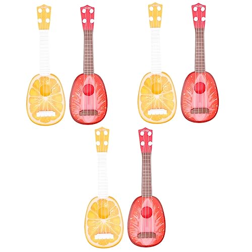 MILISTEN 6 STK Ukulele Musikalisches Spielzeug Modelle von Musikinstrumenten Gitarre Spielzeuge Spielzeug für Lerninstrumente Baby Musikinstrument Spielzeug Obst Geschenk von Milisten