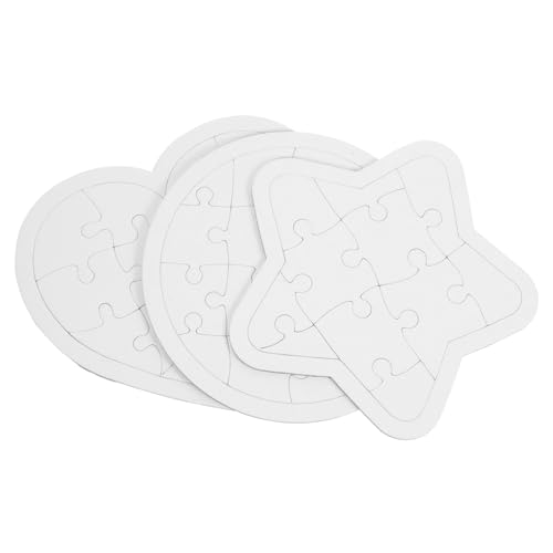 MILISTEN 6 Stück Blanko Karton Puzzles zum Ausmalen DIY Schmetterlinge Rätsel für Kreatives Malen und Gestalten Spaßige Malaktivität für Jungen und Mädchen von Milisten
