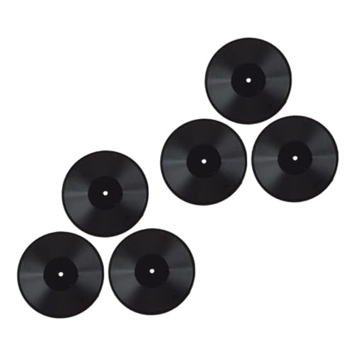 MILISTEN 6 Stück Für Puppenhaus Scheiben Phonographen Schallplatten Musik Vinyl Maßstab Feen Zubehör Simulierte Winzige Landschaftsdekoration Puppen Mikro Dekorationen Mini von Milisten