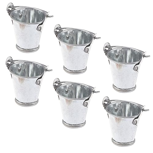MILISTEN 6 Stück Mini-Möbelmodell drinnen Eimer Miniatur im Freien künstlich Minifass Mini- -Dekore Mini-Hausdekoration Mini-Hausmodelle Mini-Gartenzubehör Metall Silber MILISTEN 6 Stück Mini-Möbelmodell drinnen Eimer Miniatur im Freien künstlich Minifass Mini- -Dekore Mini-Hausdekoration Mini-Hausmodelle Mini-Gartenzubehör Metall Silber von Milisten