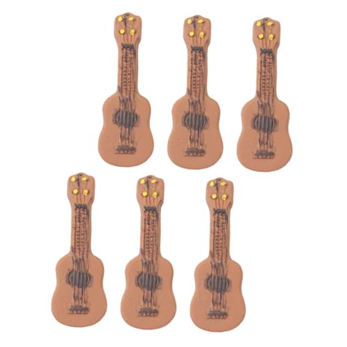MILISTEN 6 Stück Miniatur Gitarren Dekorationsset Kreative Desktop Ornamente im Gitarren Design für DIY Projekte für Musikliebhaber von Milisten