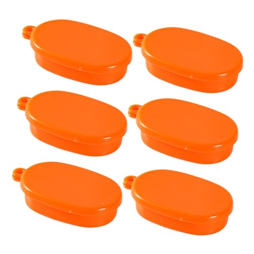 MILISTEN 6 Stück Schaufenster Requisit Party Landschaftsschmuck Entzückendes Kinderspielzeug Miniatur -stütze DIY Hintergrundversorgung Miniaturhaus Kit Plastik Orange von Milisten