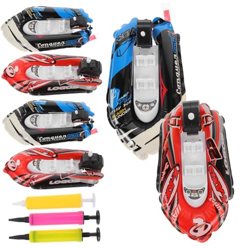 MILISTEN 6 Stück Teiliges Badeboot Set Aufziehbares Wasserspielzeug im Speedboat Design für Badewanne und Pool für Kleinkinder Rot und Blau MILISTEN 6 Stück Teiliges Badeboot Set Aufziehbares Wasserspielzeug im Speedboat Design für Badewanne und Pool für Kleinkinder Rot und Blau von Milisten
