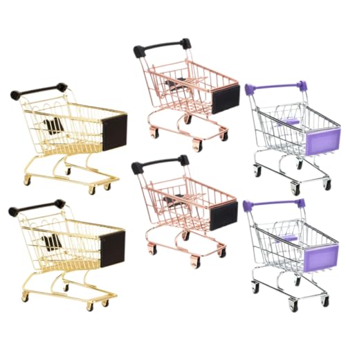 MILISTEN 6 Stück Teiliges Einkaufswagen für Rollenspielzeug Roségold für Kreatives und Tischdekoration für Kleinkinder MILISTEN 6 Stück Teiliges Einkaufswagen für Rollenspielzeug Roségold für Kreatives und Tischdekoration für Kleinkinder von Milisten