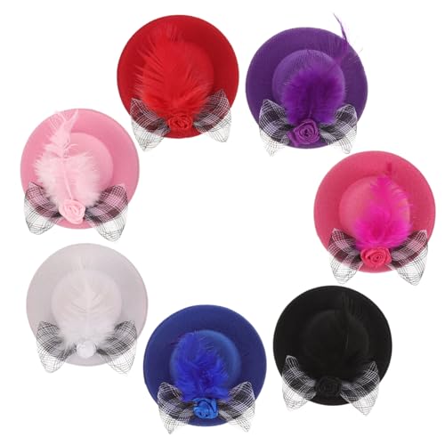 MILISTEN 6 Stück Teiliges Mini Hüte für Puppen Accessoires Elegante DIY Fascinator Hüte für Kreative Bastelprojekte für Kostüme und Mini Tea Partys von Milisten