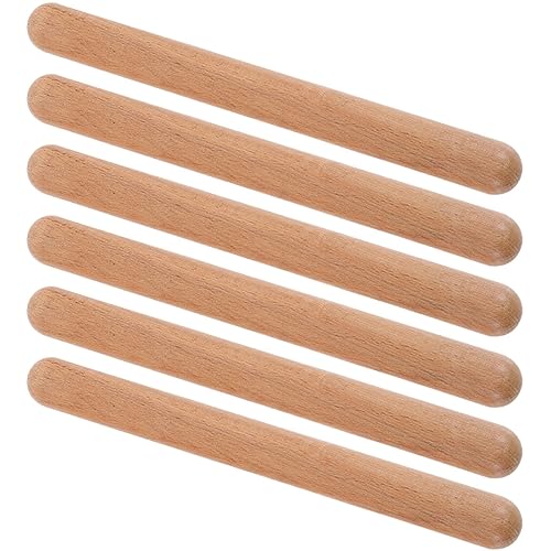 MILISTEN 6 Stück Teiliges Musikspielzeug Schlaginstrumente Rhythmus Sticks für Kleinkinder Fördert Musikalisches Talent und Kreativität aus Hochwertigem Holz Gefertigt von Milisten