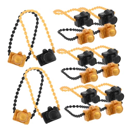 MILISTEN 60 Stück Teiliges Miniatur Spielzeugkamera mit Vintage Design und Modischer Kette Realistische Puppenhaus Accessoires für Kreatives Rollenspiel und Dekorative Kinderkameras von Milisten