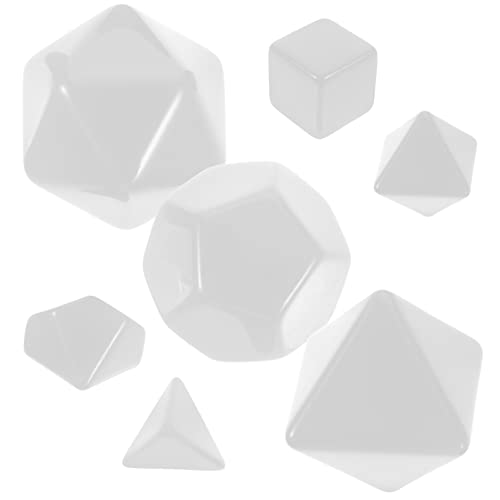 MILISTEN 7 Stück Teiliges Blank Dice Vielseitige Beschreibbare für Brettspiele und DIY Projekte Sichere Kinderfreundliche Oberfläche für Kreative Spieleabende und Familienaktivitäten von Milisten