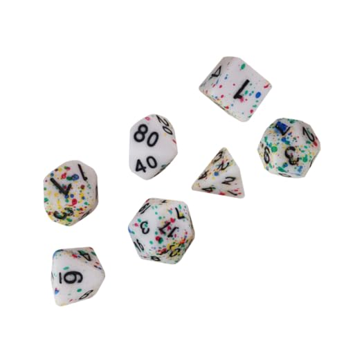 MILISTEN 7 Stück Teiliges Mehrseitiger Bunter Würfel für Brettspiele Kreative Spielaccessoires für Partys Familienfeiern und Bars MILISTEN 7 Stück Teiliges Mehrseitiger Bunter Würfel für Brettspiele Kreative Spielaccessoires für Partys Familienfeiern und Bars von Milisten
