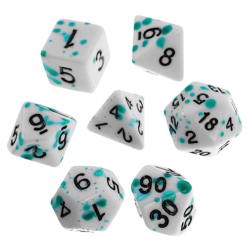 MILISTEN 7 Stück Teiliges Multi Seiten Dice aus Spielwürfel für Brettspiele Party Accessoires für Unterhaltsame Spielabende mit Freunden und Familie von Milisten