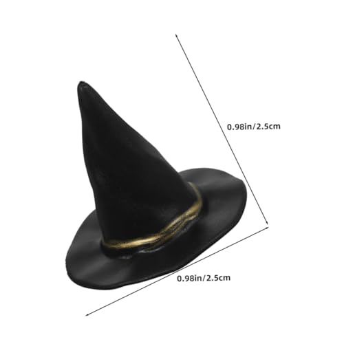 Milisten 72stücke Hexenhüte Aus Kunststoff Für Halloween-deko DIY-bastelzubehör Party-Dekoration Schwarze Für Puppenhaus-Accessoires Und Tischdekoration von Milisten
