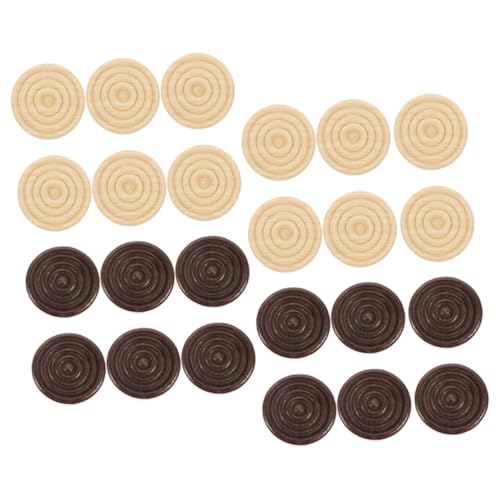 MILISTEN 72Stücke Teiliges Holz Schachfiguren für Schachbrettzubehör Robuste Runde Schachfiguren aus Sicherem Holz für Partys Schach zu Lernen Holzfarbe und Tiefbraun MILISTEN 72Stücke Teiliges Holz Schachfiguren für Schachbrettzubehör Robuste Runde Schachfiguren aus Sicherem Holz für Partys Schach zu Lernen Holzfarbe und Tiefbraun von Milisten