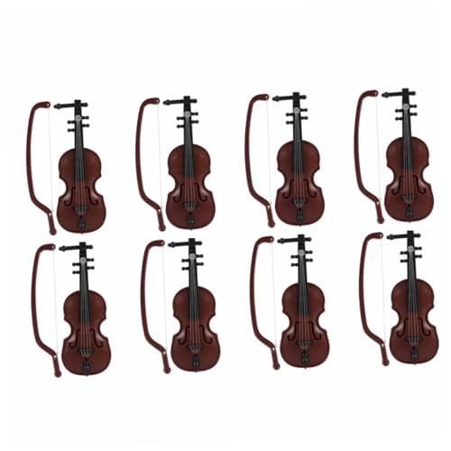 MILISTEN 8 Sätze Geigenpuppenhaus Ornament Desktop-Dekoration kleine Geige winzige Geige mit Puppengeige Violine Miniaturmodell Miniaturgeigen Geige Mini winzige Geigen Abs MILISTEN 8 Sätze Geigenpuppenhaus Ornament Desktop-Dekoration kleine Geige winzige Geige mit Puppengeige Violine Miniaturmodell Miniaturgeigen Geige Mini winzige Geigen Abs von Milisten