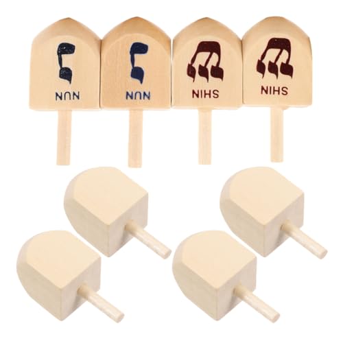 MILISTEN 8 Stück Kreiselspielzeug für Chanukka-Kreisel Holz Dreidels Chanukka-Dreidel-Neuheitsspielzeug Hanukka - Dreidel-Spiel Bunte hebräische Buchstaben Dreidel hagazussa MILISTEN 8 Stück Kreiselspielzeug für Chanukka-Kreisel Holz Dreidels Chanukka-Dreidel-Neuheitsspielzeug Hanukka - Dreidel-Spiel Bunte hebräische Buchstaben Dreidel hagazussa von Milisten