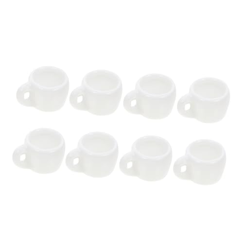 MILISTEN 8 Stück Mini-Tasse aus Keramik kleine Kaffeetassen Puppenhaus-Mini-Essen Mini-Kaffeetasse Zubehör für Puppenhäuser Puppenhaus-Miniaturen kleine Tassen Weiß MILISTEN 8 Stück Mini-Tasse aus Keramik kleine Kaffeetassen Puppenhaus-Mini-Essen Mini-Kaffeetasse Zubehör für Puppenhäuser Puppenhaus-Miniaturen kleine Tassen Weiß von Milisten