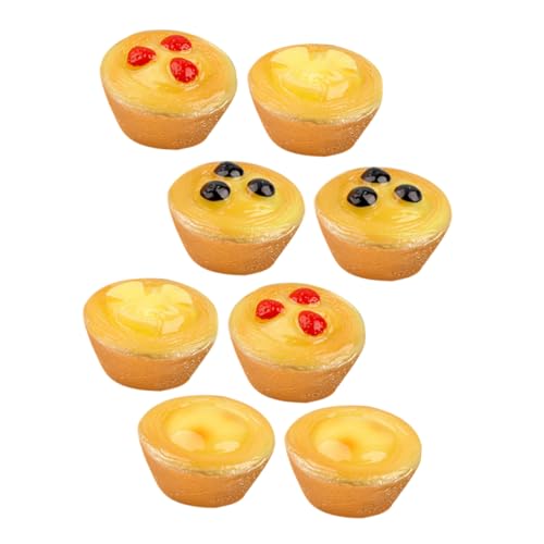 MILISTEN 8 Stück Obstmodell Miniatur Puppenhaus Lebensmittel Simulieren Realistische Kleine Kleine Gefälschte Dessert Dessert Modell Mini Zubehör Mini Dessert Harz von Milisten