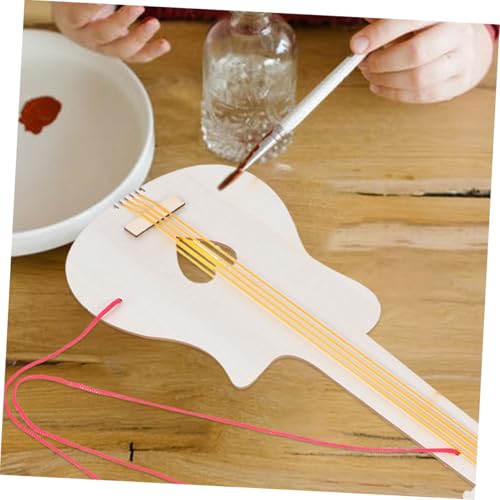 MILISTEN 8 Stück Teiliges DIY Holz Gitarren für Unlackierte Gitarrenrohlinge zum Bemalen Kreative Holzspielzeuge für Musik und Bastelprojekte für Kindergarten und Familienaktivitäten MILISTEN 8 Stück Teiliges DIY Holz Gitarren für Unlackierte Gitarrenrohlinge zum Bemalen Kreative Holzspielzeuge für Musik und Bastelprojekte für Kindergarten und Familienaktivitäten von Milisten